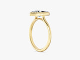 Bezel Marquise Lab Grown Diamond Engagement Ring (2.00 CT)
