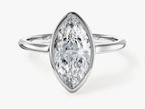 Bezel Marquise Lab Grown Diamond Engagement Ring (2.00 CT)