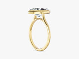 Bezel Marquise Moissanite Engagement Ring (3.00 CT)
