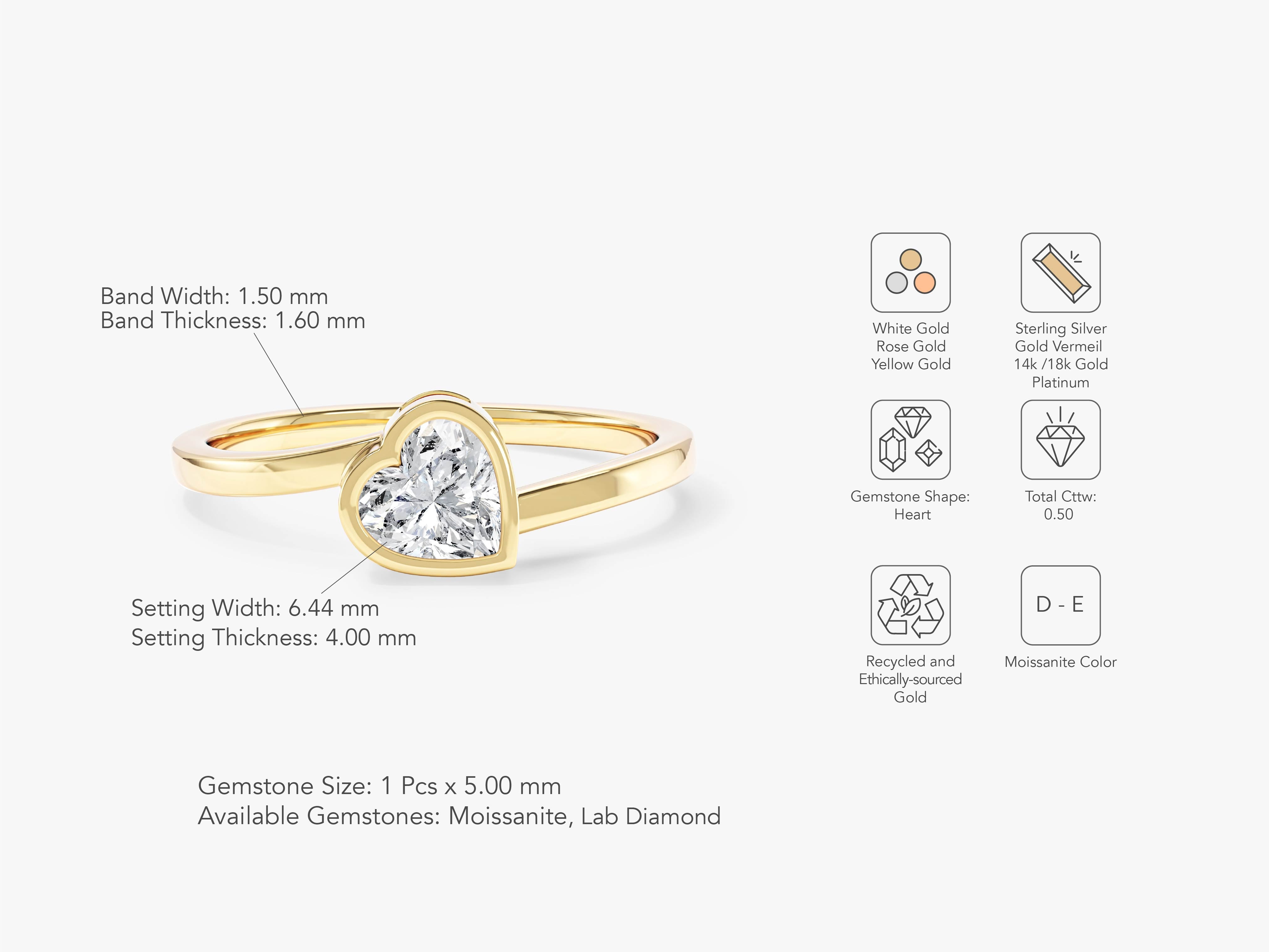 Bypass Heart Promise Ring