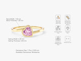 Bypass Pink Heart Promise Ring