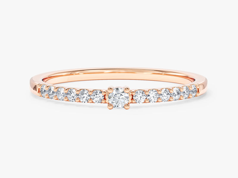 Micro Prong Set Promise Ring