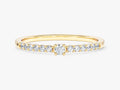 Micro Prong Set Moissanite Promise Ring