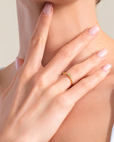 Scattered Round Cut Moissanite Promise Ring
