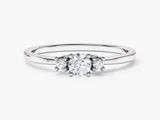 Three Stone Moissanite Promise Ring