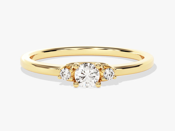 Three Stone Moissanite Promise Ring