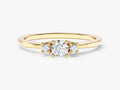 Three Stone Moissanite Promise Ring