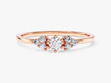 Cluster Moissanite Promise Ring