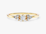 Cluster Moissanite Promise Ring