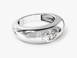 Bold Dome Natural Diamond Engagement Ring