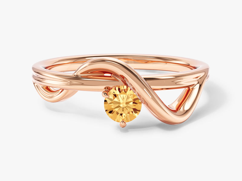 Double Band Wave Promise Ring