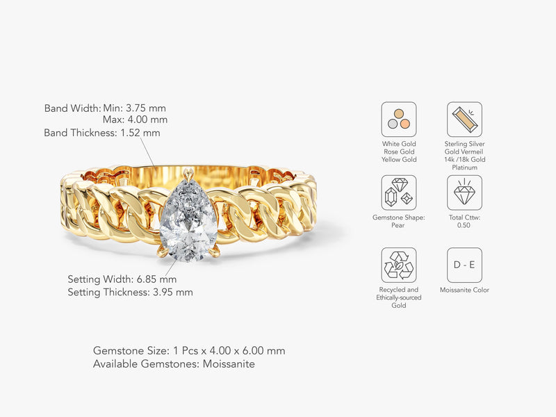 Chain Link Promise Ring