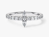 Cross Half-Eternity Promise Ring
