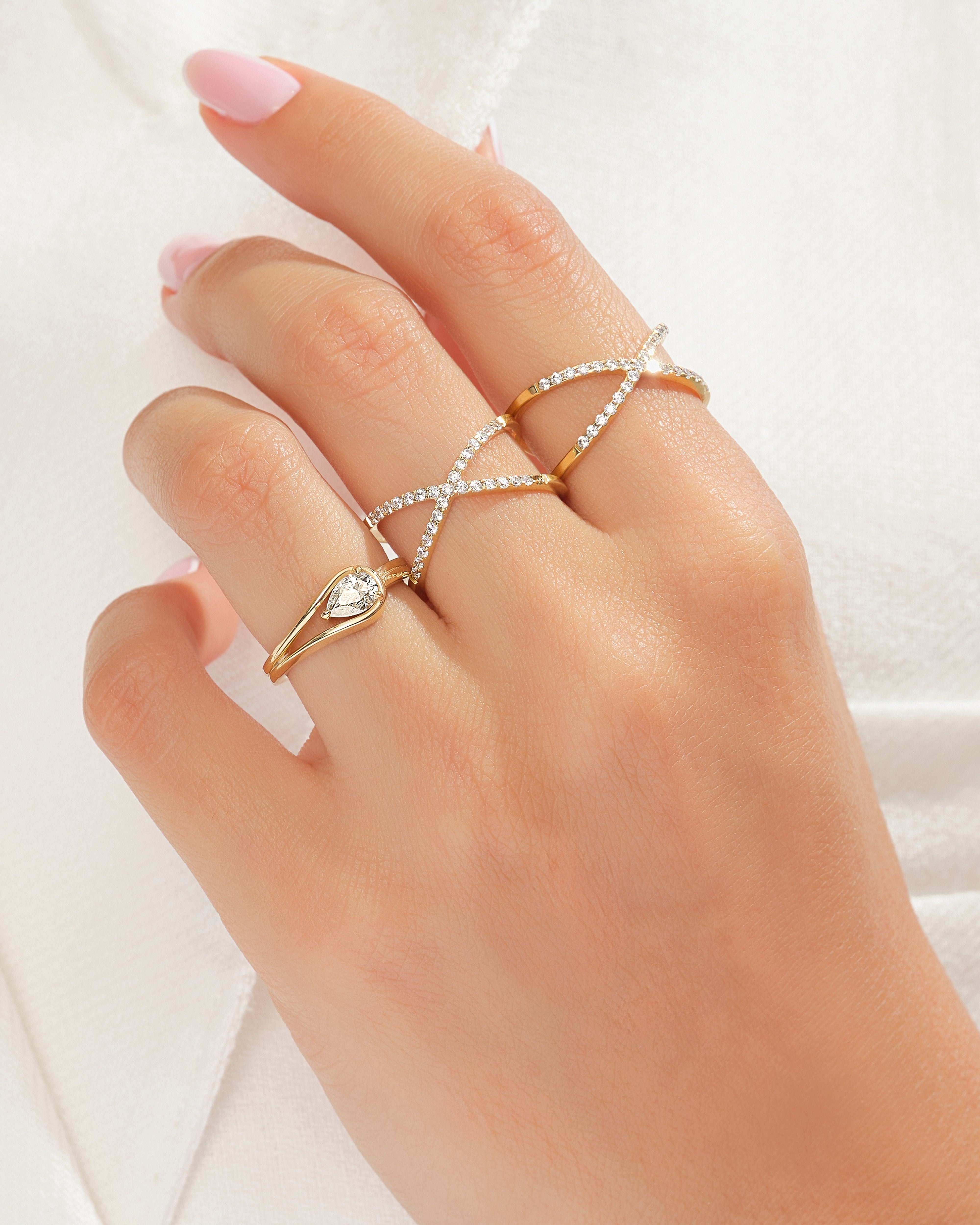 Unique Double Band Promise Ring