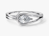 Split Shank Lab Grown Diamond Engagement Ring