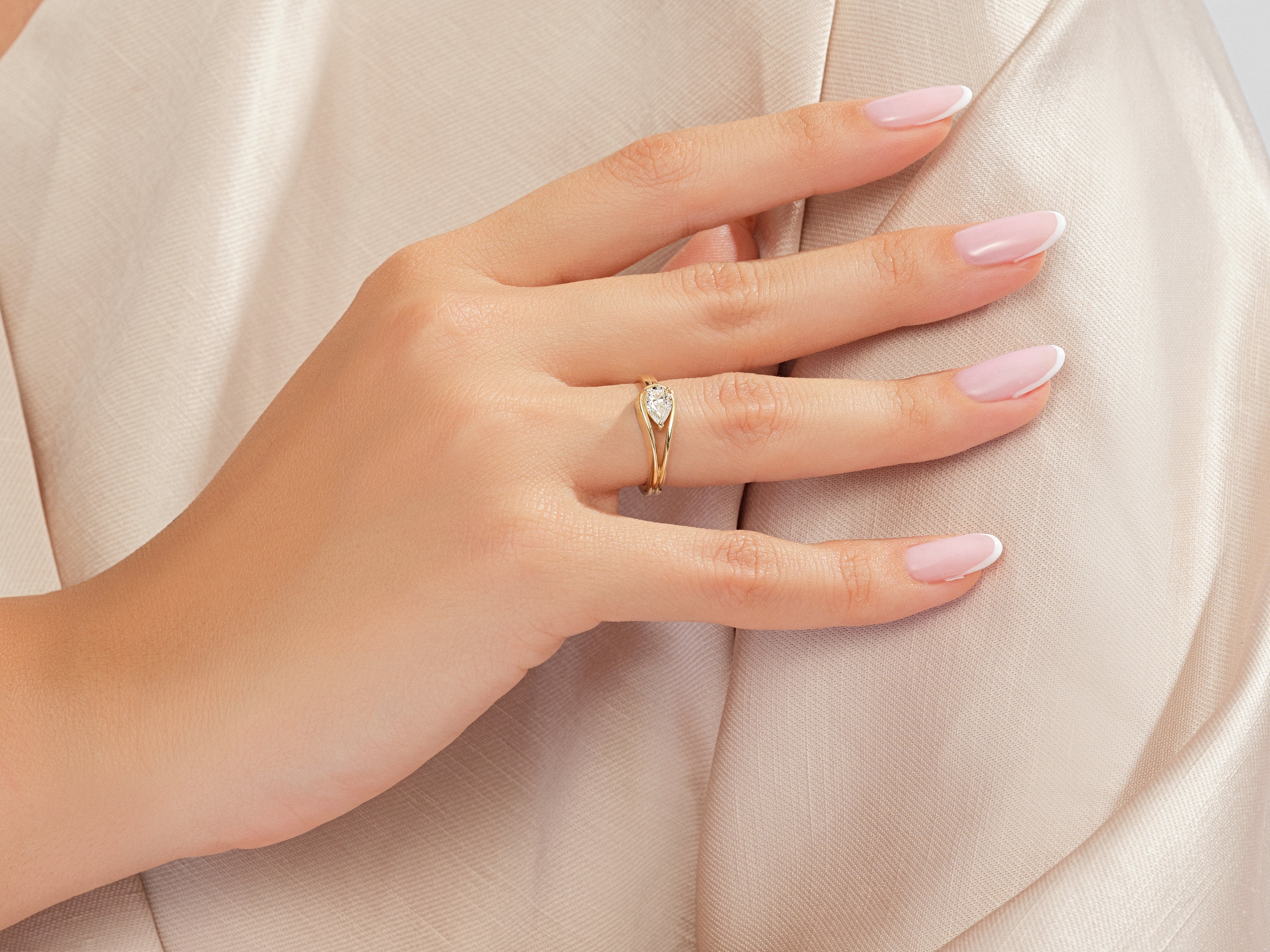 Unique Double Band Promise Ring