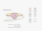Pink Heart Cut Promise Ring