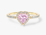 Pink Heart Cut Promise Ring
