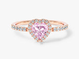 Pink Heart Cut Promise Ring