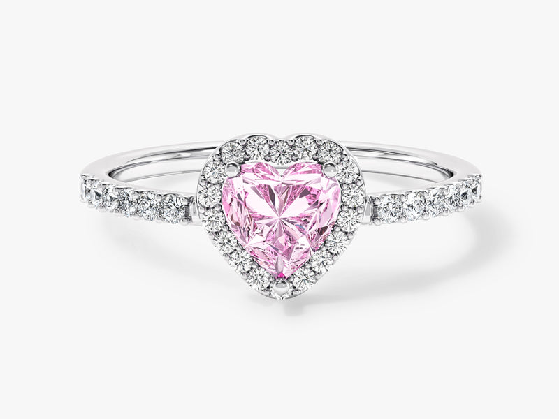 Pink Heart Cut Promise Ring