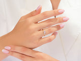 Pink Double Heart Promise Ring