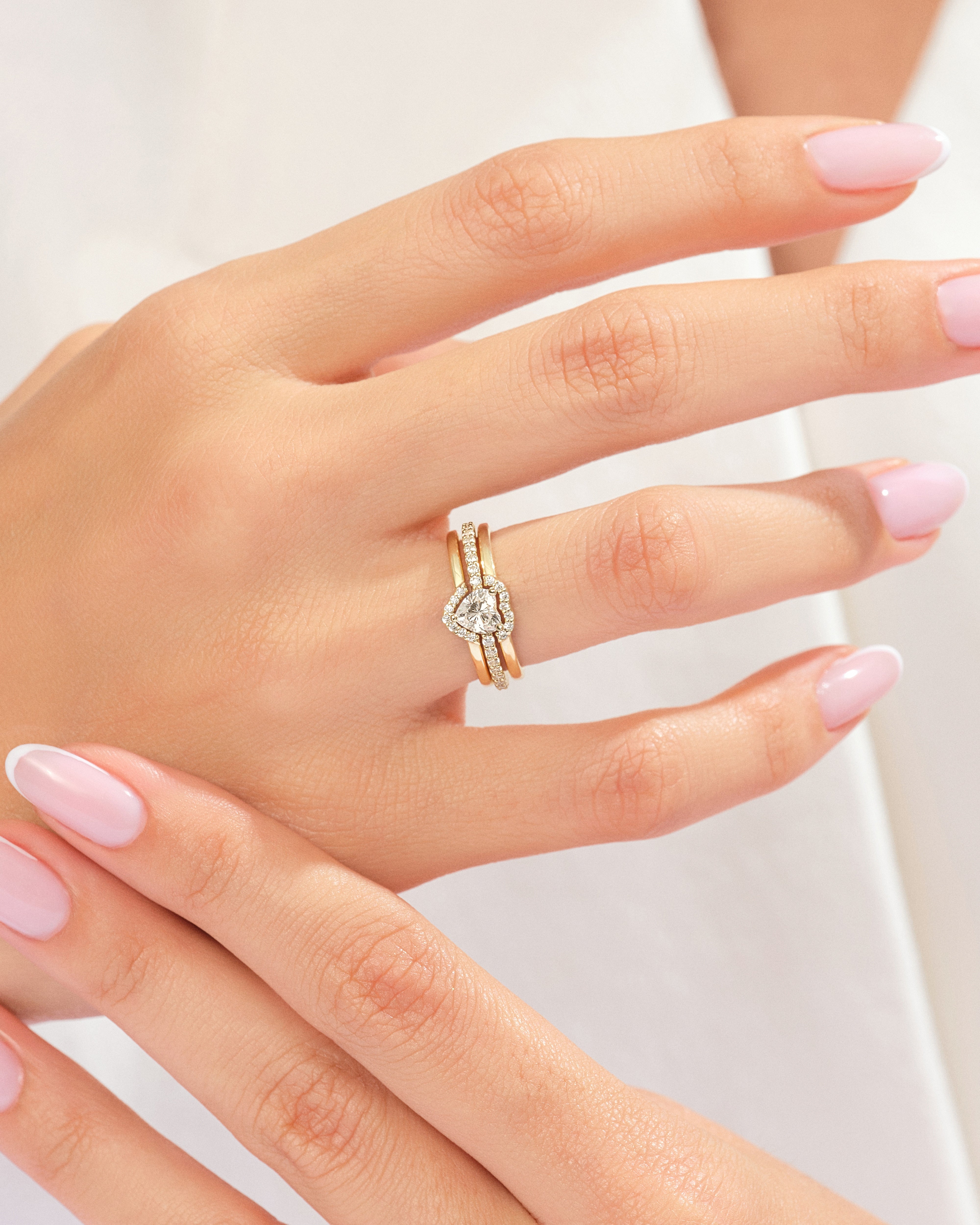 Pink Double Heart Promise Ring