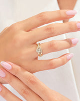 Pink Double Heart Promise Ring