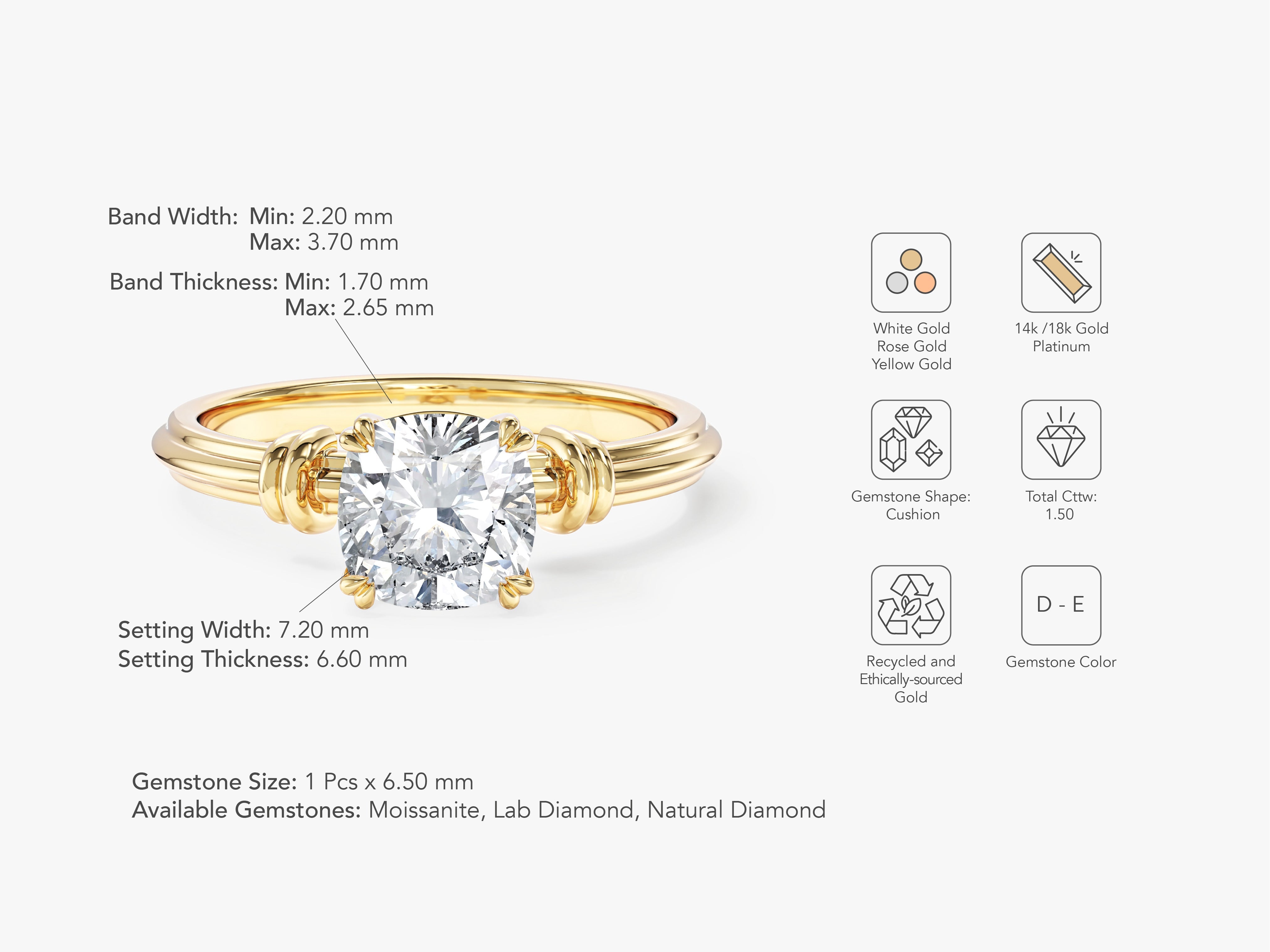 Knot Moissanite Engagement Ring