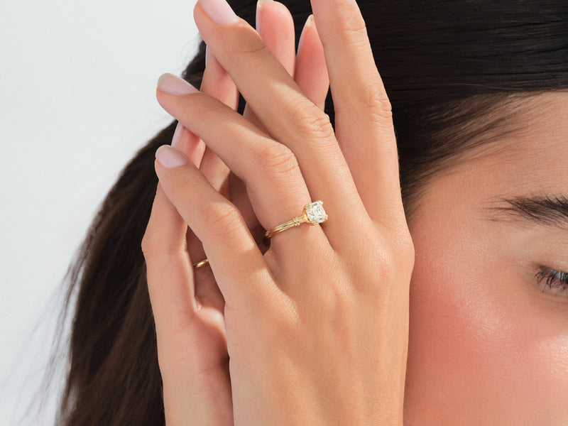 Knot Moissanite Engagement Ring