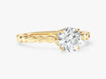 Twisted Moissanite Engagement Ring