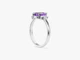 Marquise Gemstone Accent Engagement Ring