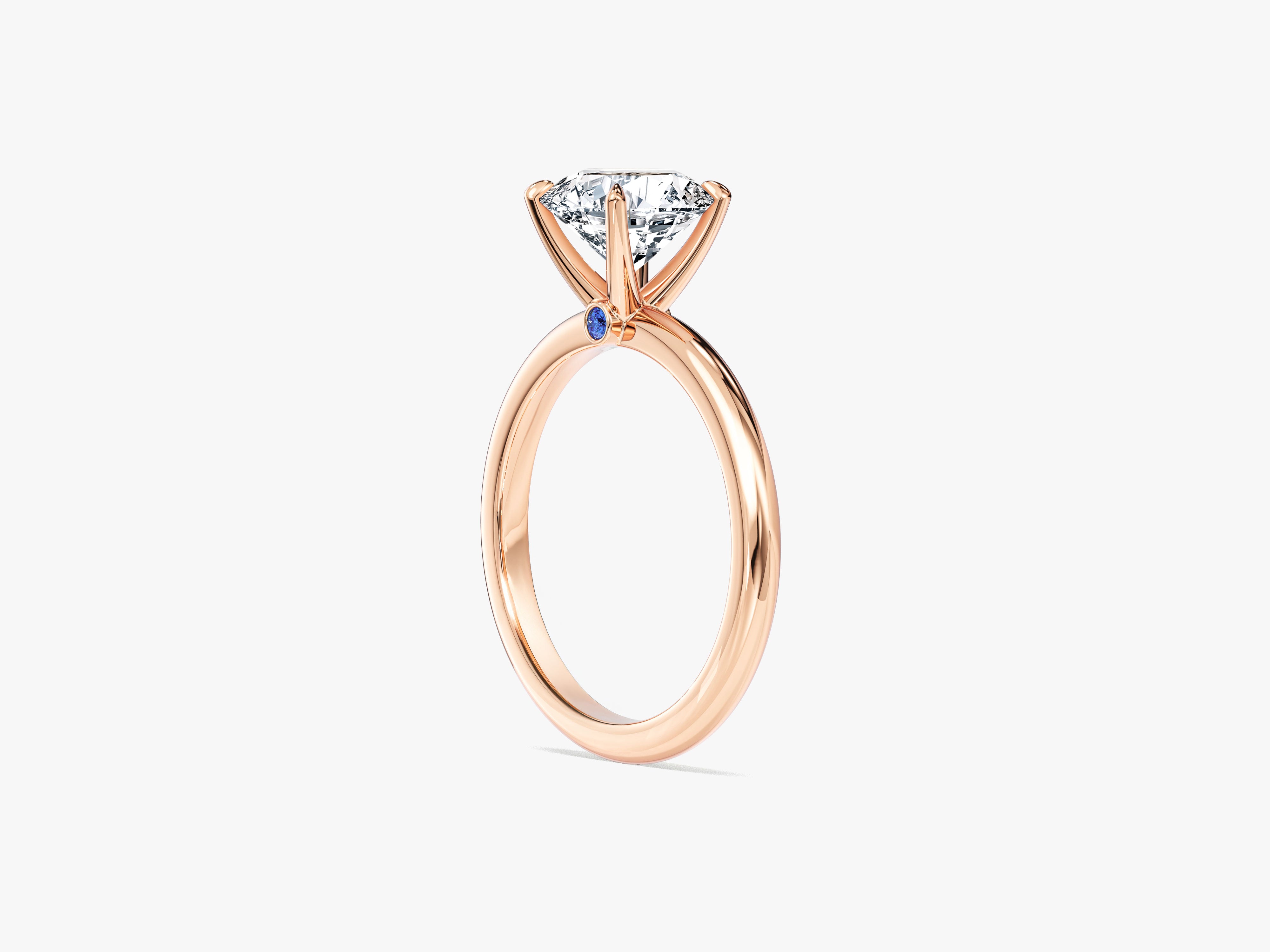 Hidden Gemstone Engagement Ring