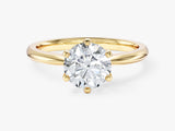 Pinched Shank Lab Grown Diamond Solitaire Engagement Ring