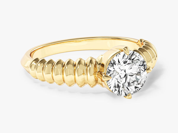 Dome Lab Grown Diamond Engagement Ring