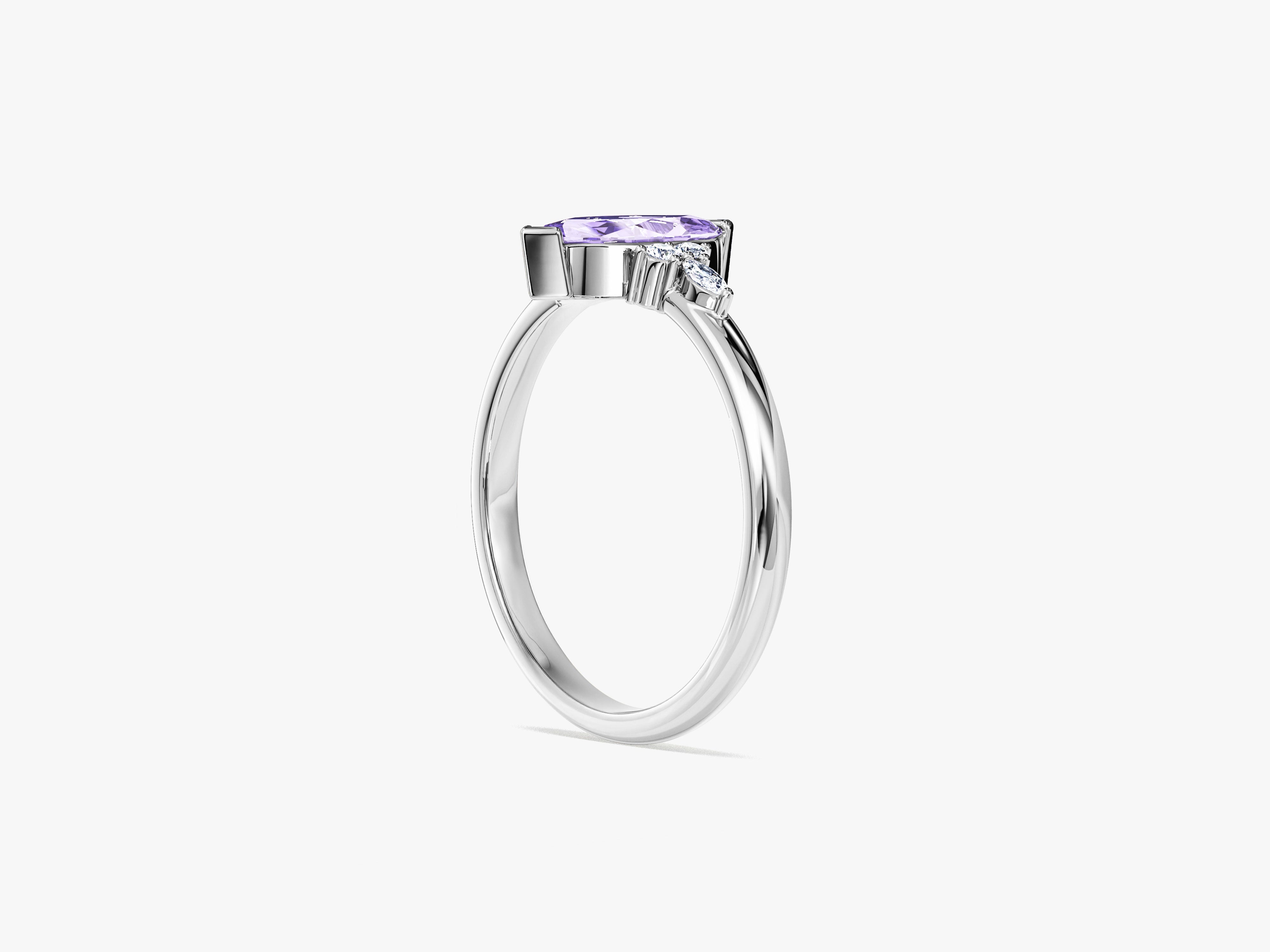 Marquise Accent Engagement Ring