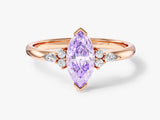 Marquise Accent Engagement Ring