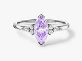 Marquise Accent Engagement Ring