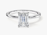Emerald cut diamond ring, fine jewelry, engagement ring, luxury gift