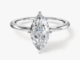 Marquise Cut Solitaire Moissanite Engagement Ring (1.50 CT)