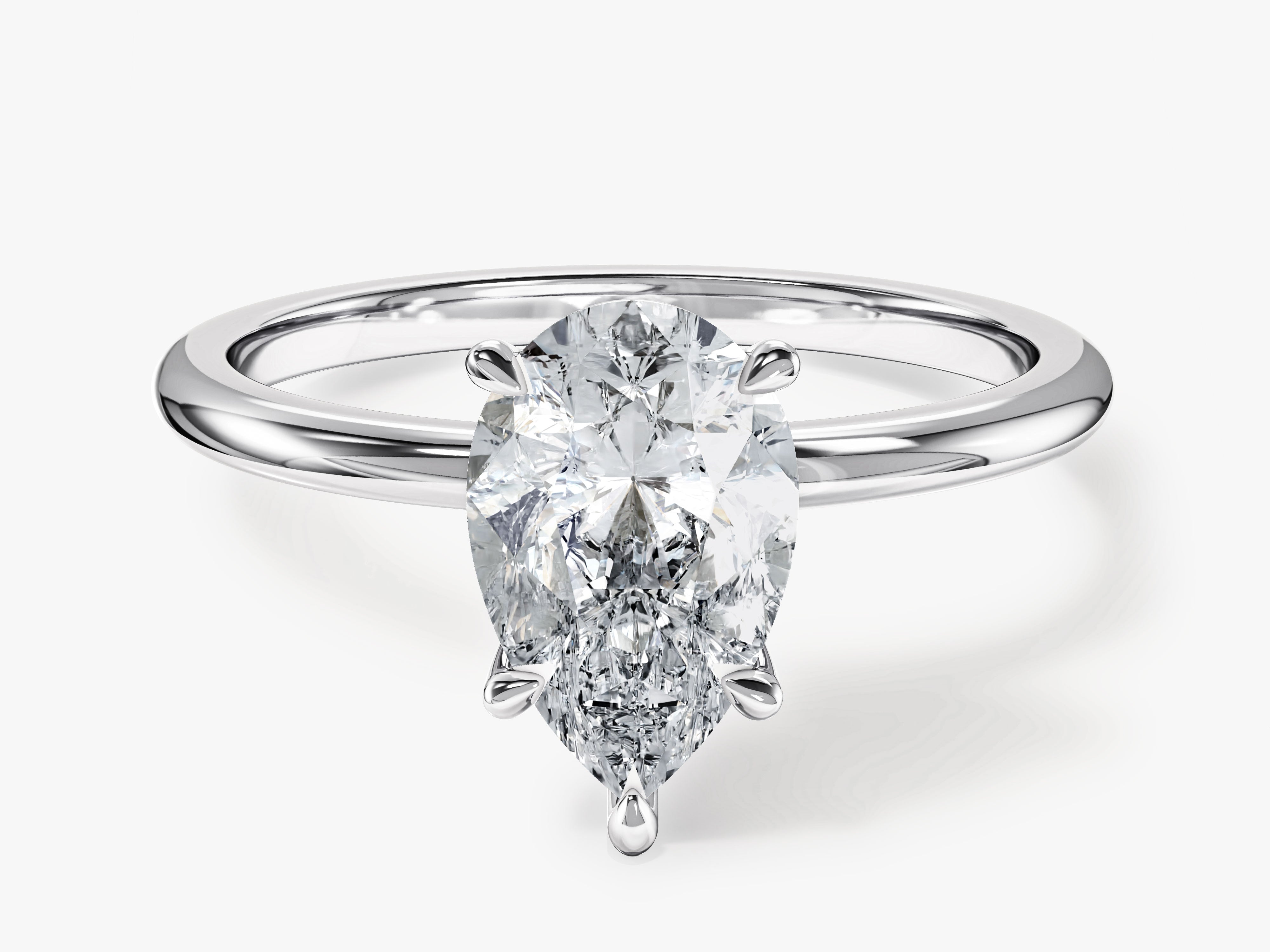 Pear cut diamond engagement ring from jewelry company