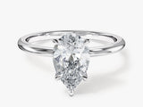 Pear cut diamond engagement ring from jewelry company