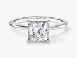 Princess cut diamond engagement ring, fine jewelry, luxury gemstone