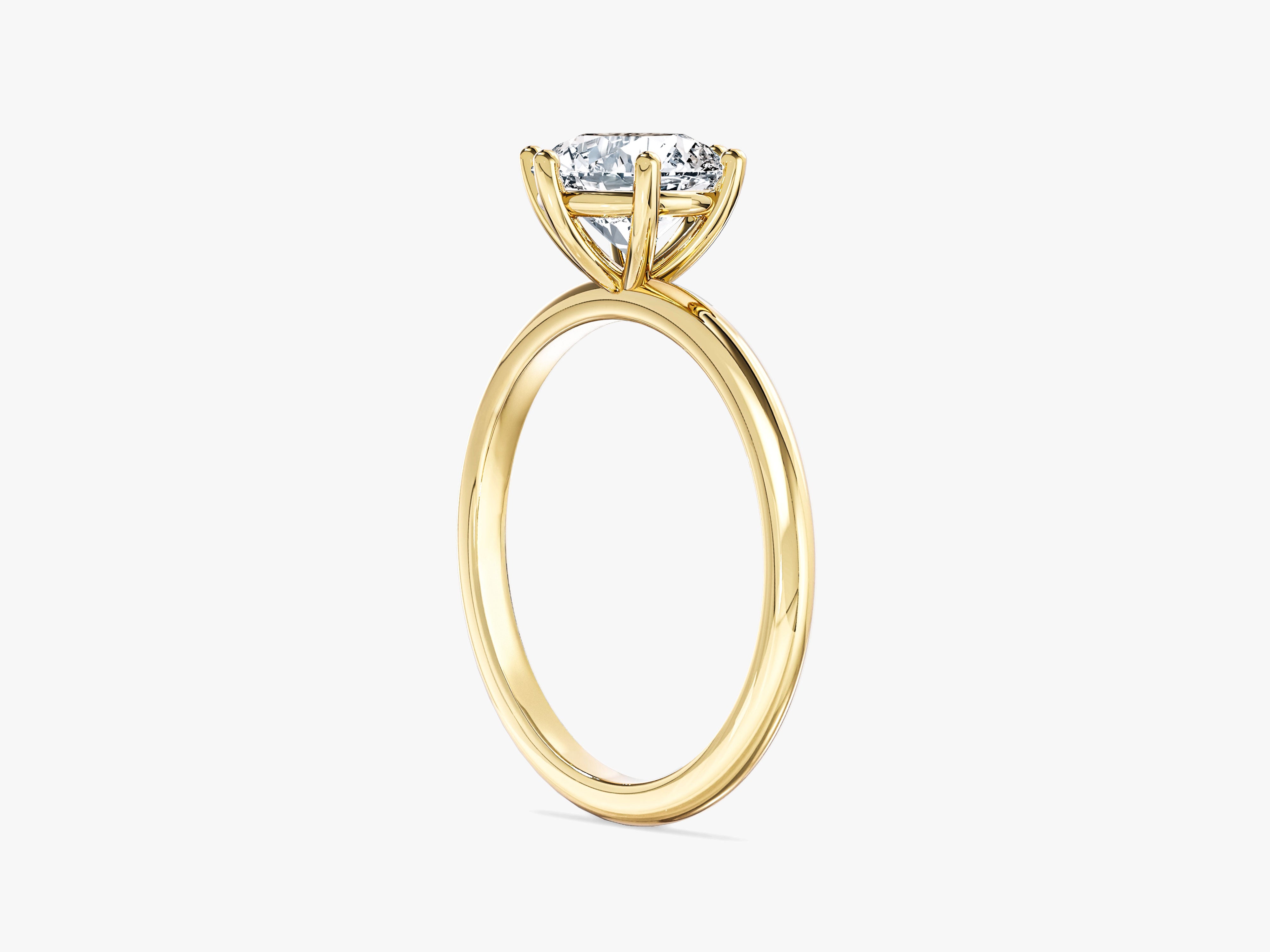 Gold diamond engagement ring, fine jewelry, luxury wedding band