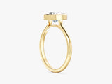 Gold bezel set diamond ring for jewelry company