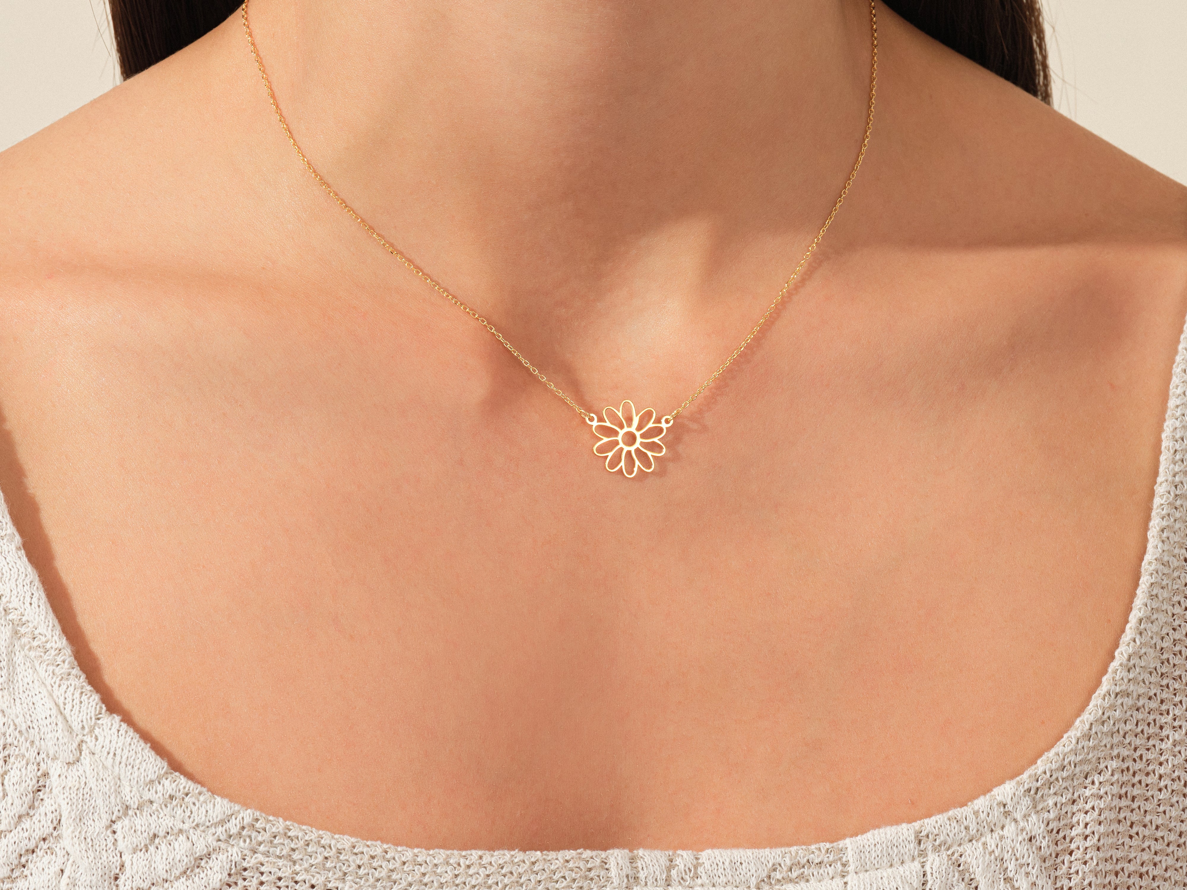 Plain Birthflower Necklace