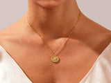 Leaf Coin Necklace