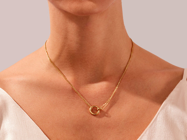 Interlocking Circles Necklace