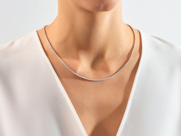 Lab Diamond Tennis Necklace (2.00 mm)