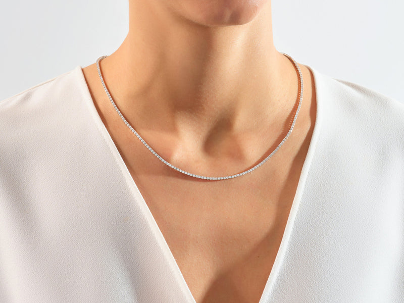 Moissanite Tennis Necklace (2.00 mm)