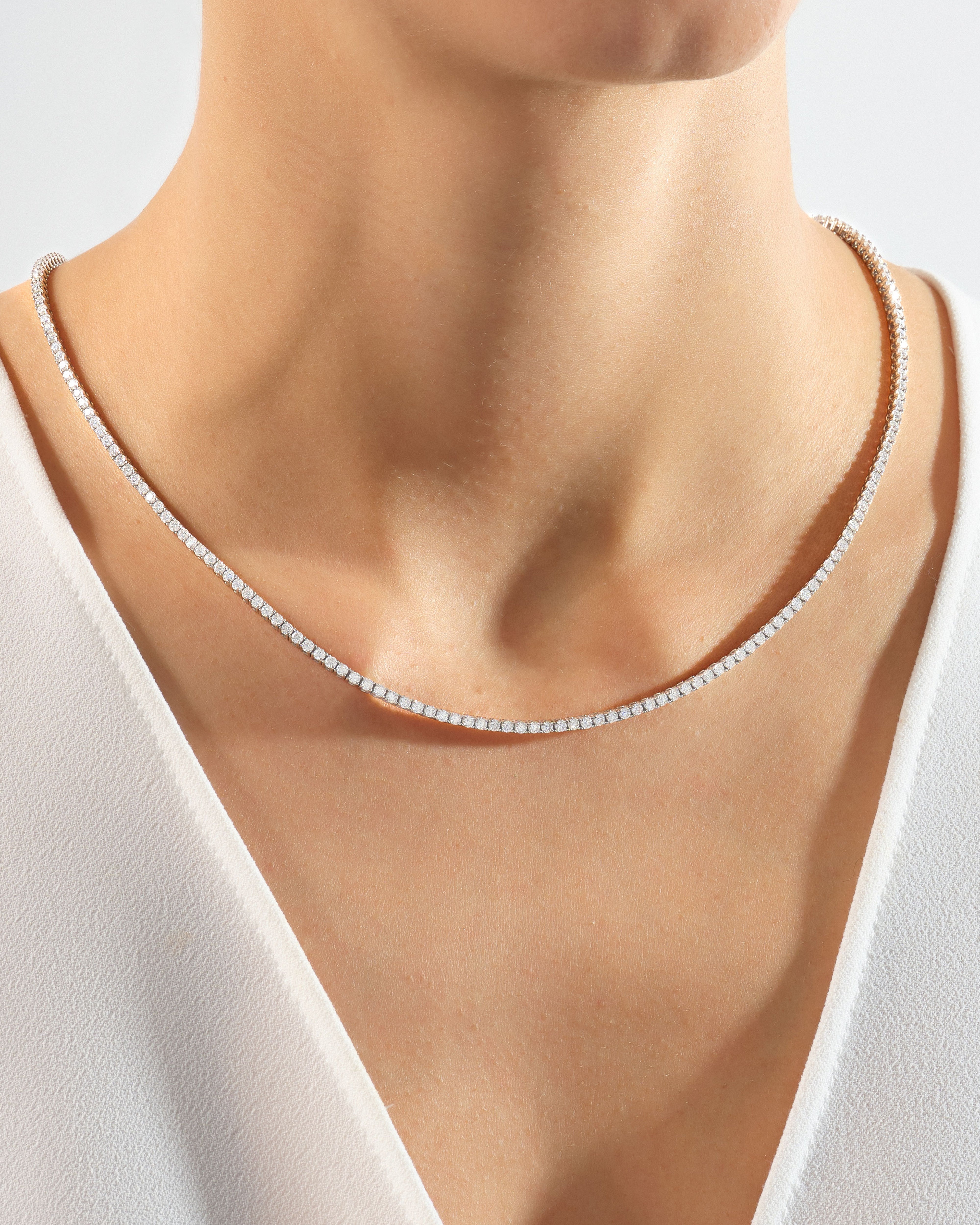 Moissanite Tennis Necklace (2.40 mm)